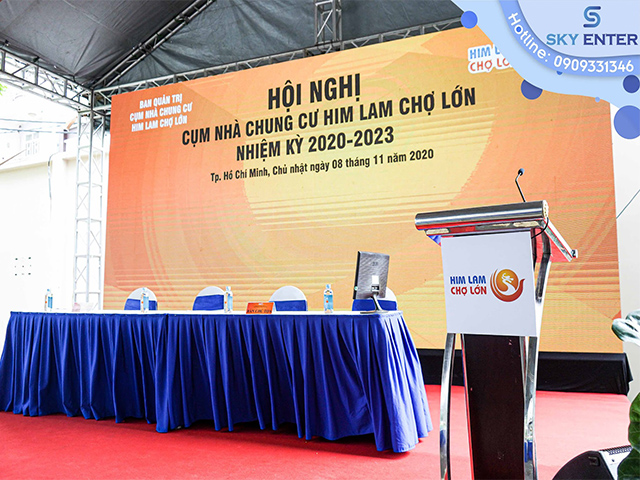 TỔ CHỨC SỰ KIỆN HỘI NGHỊ CHUNG CƯ HIM LAM CHỢ LỚN