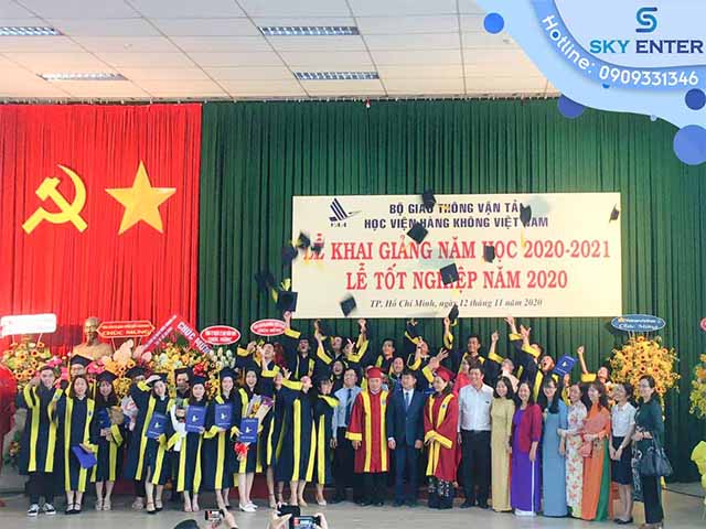 TỔ CHỨC SỰ KIỆN KHAI GIẢNG VÀ TỐT NGHIỆP HỌC VIỆN HÀNG KHÔNG