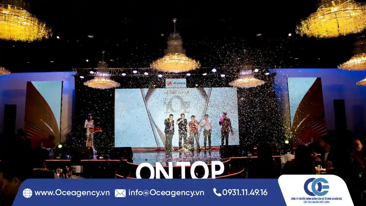 TỔ CHỨC SỰ KIỆN DẠ TIỆC TRI ÂN AHAMOVE ON TOP