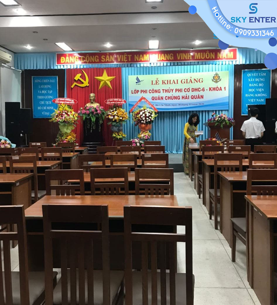 to-chuc-su-kien, to-chuc-su-kien-ngay-khai-giang, cung-cap-thiet-bi-su-kien, khai-giang, hoc-vien-hang-khong
