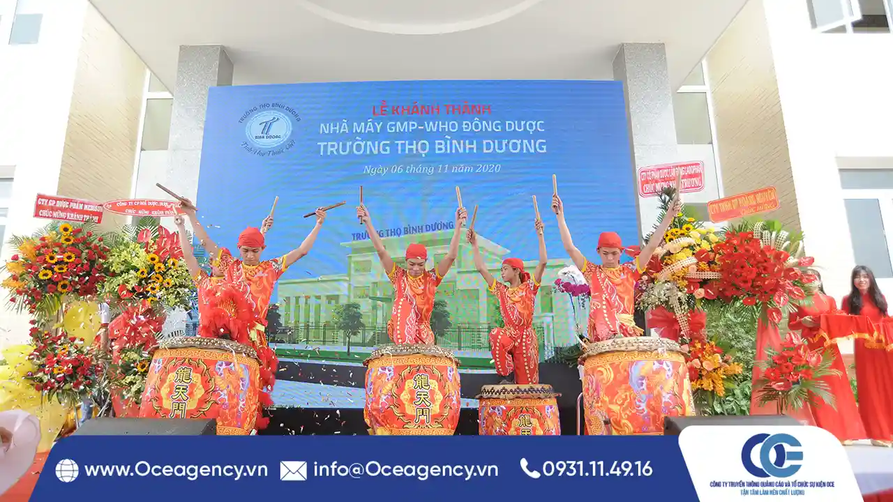 TỔ CHỨC LỄ KHÁNH THÀNH NHÀ MÁY DƯỢC TRƯỜNG THỌ BÌNH DƯƠNG