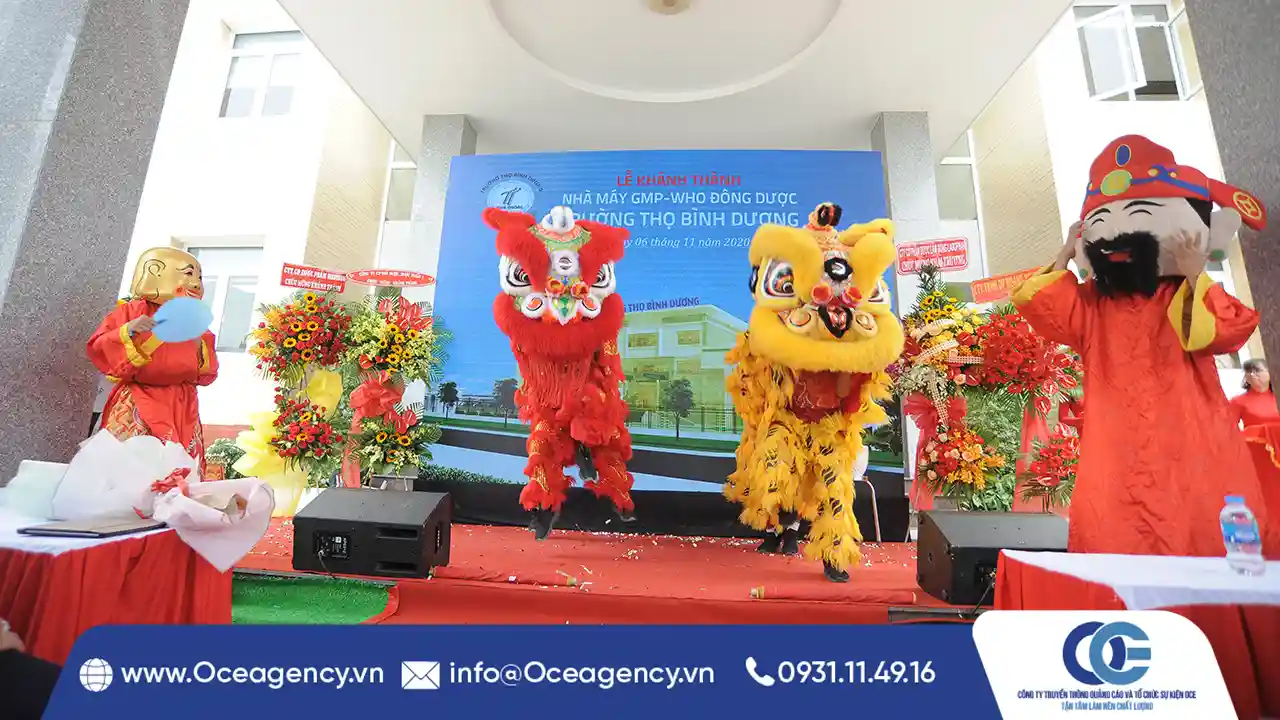 TỔ CHỨC LỄ KHÁNH THÀNH NHÀ MÁY DƯỢC TRƯỜNG THỌ BÌNH DƯƠNG