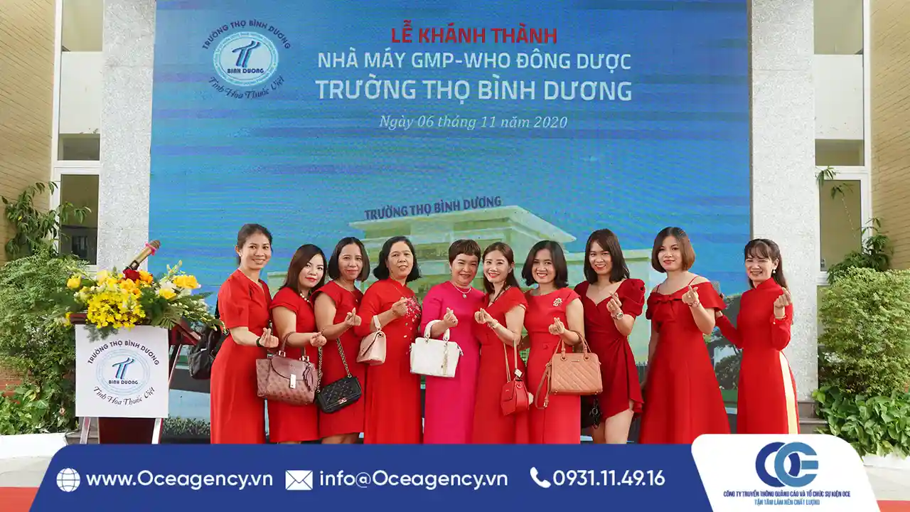 TỔ CHỨC LỄ KHÁNH THÀNH NHÀ MÁY DƯỢC TRƯỜNG THỌ BÌNH DƯƠNG