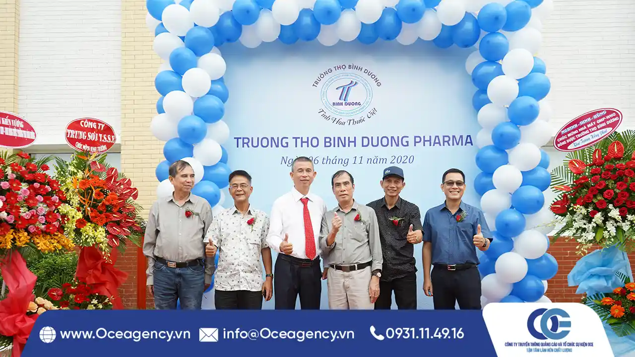 TỔ CHỨC LỄ KHÁNH THÀNH NHÀ MÁY DƯỢC TRƯỜNG THỌ BÌNH DƯƠNG