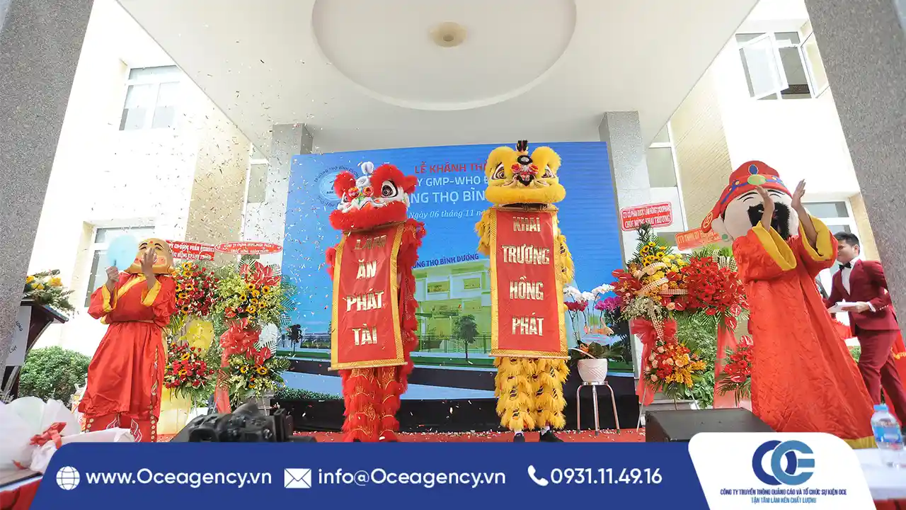 TỔ CHỨC LỄ KHÁNH THÀNH NHÀ MÁY DƯỢC TRƯỜNG THỌ BÌNH DƯƠNG