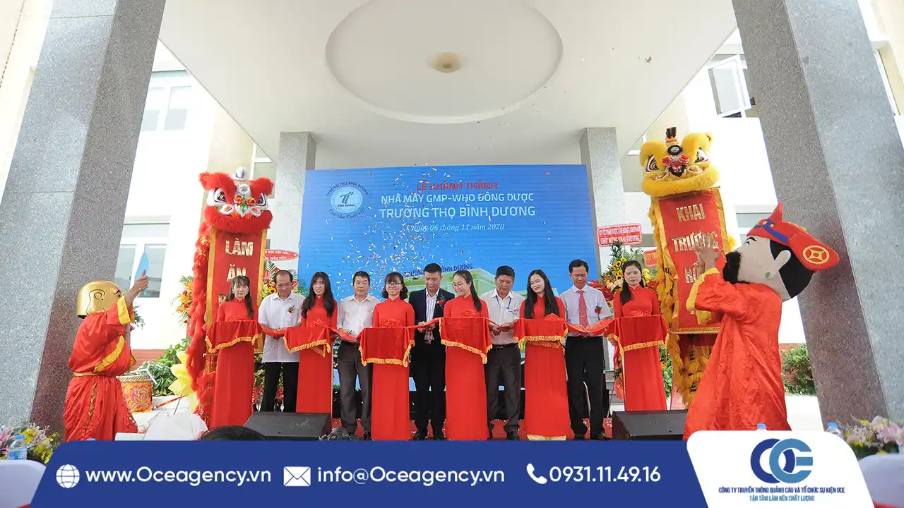 TỔ CHỨC LỄ KHÁNH THÀNH NHÀ MÁY DƯỢC TRƯỜNG THỌ BÌNH DƯƠNG