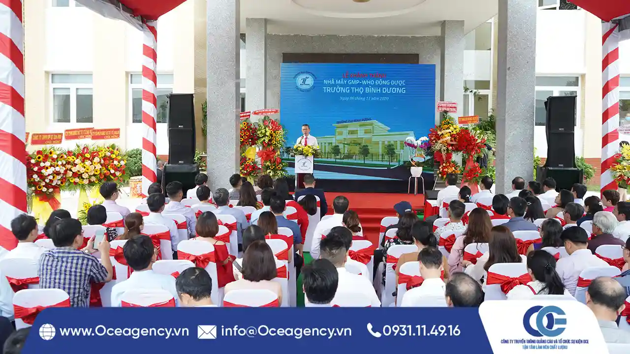 TỔ CHỨC LỄ KHÁNH THÀNH NHÀ MÁY DƯỢC TRƯỜNG THỌ BÌNH DƯƠNG