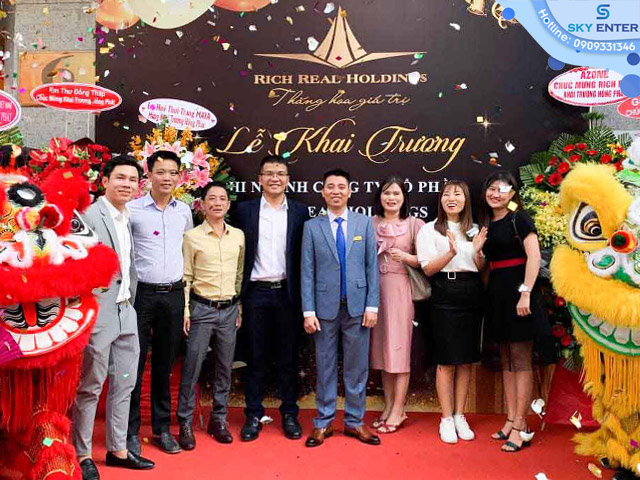 TỔ CHỨC SỰ KIỆN KHAI TRƯƠNG CÔNG TY RICH REAL HOLDINGS
