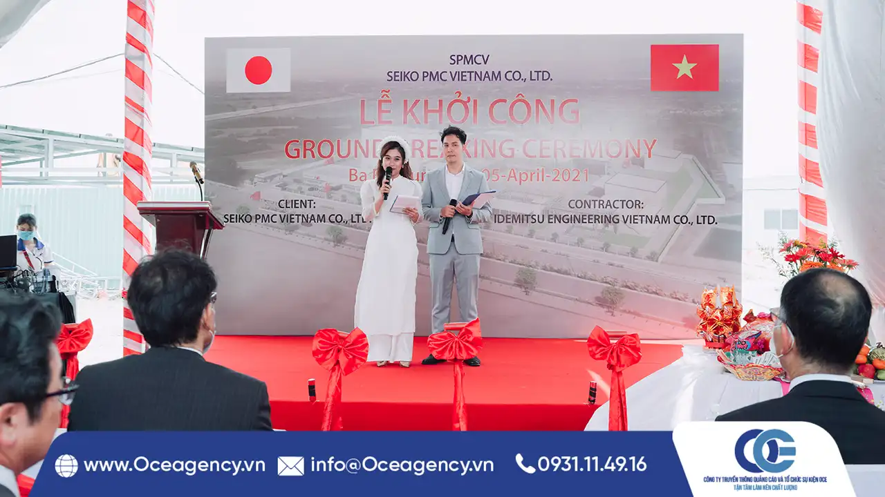 TỔ CHỨC SỰ KIỆN LỄ KHỞI CÔNG SEIKO PMC VIETNAM