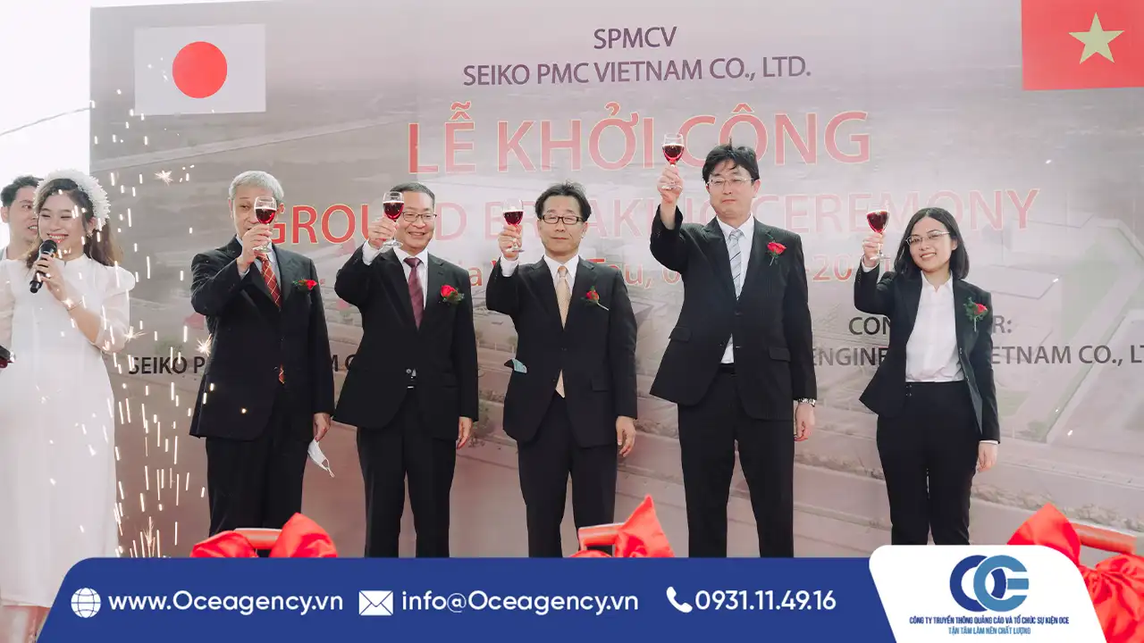 TỔ CHỨC SỰ KIỆN LỄ KHỞI CÔNG SEIKO PMC VIETNAM