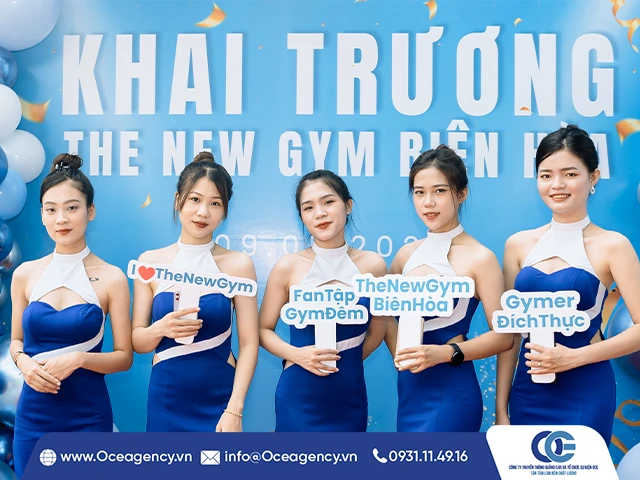 TỔ CHỨC SỰ KIỆN LỄ KHAI TRƯƠNG THE NEW GYM BIÊN HÒA