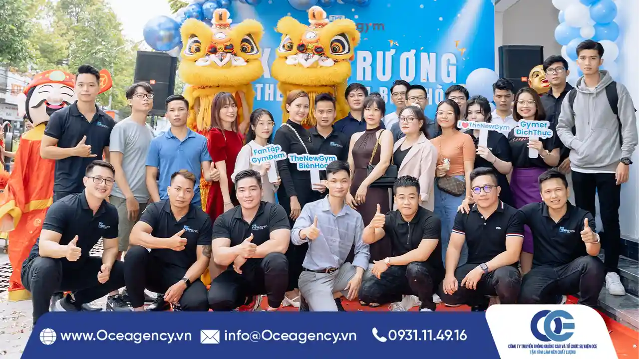 TỔ CHỨC SỰ KIỆN LỄ KHAI TRƯƠNG THE NEW GYM BIÊN HÒA