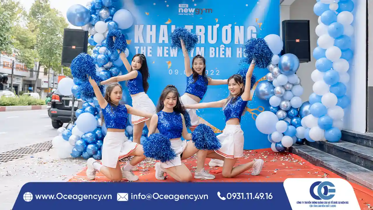 TỔ CHỨC SỰ KIỆN LỄ KHAI TRƯƠNG THE NEW GYM BIÊN HÒA