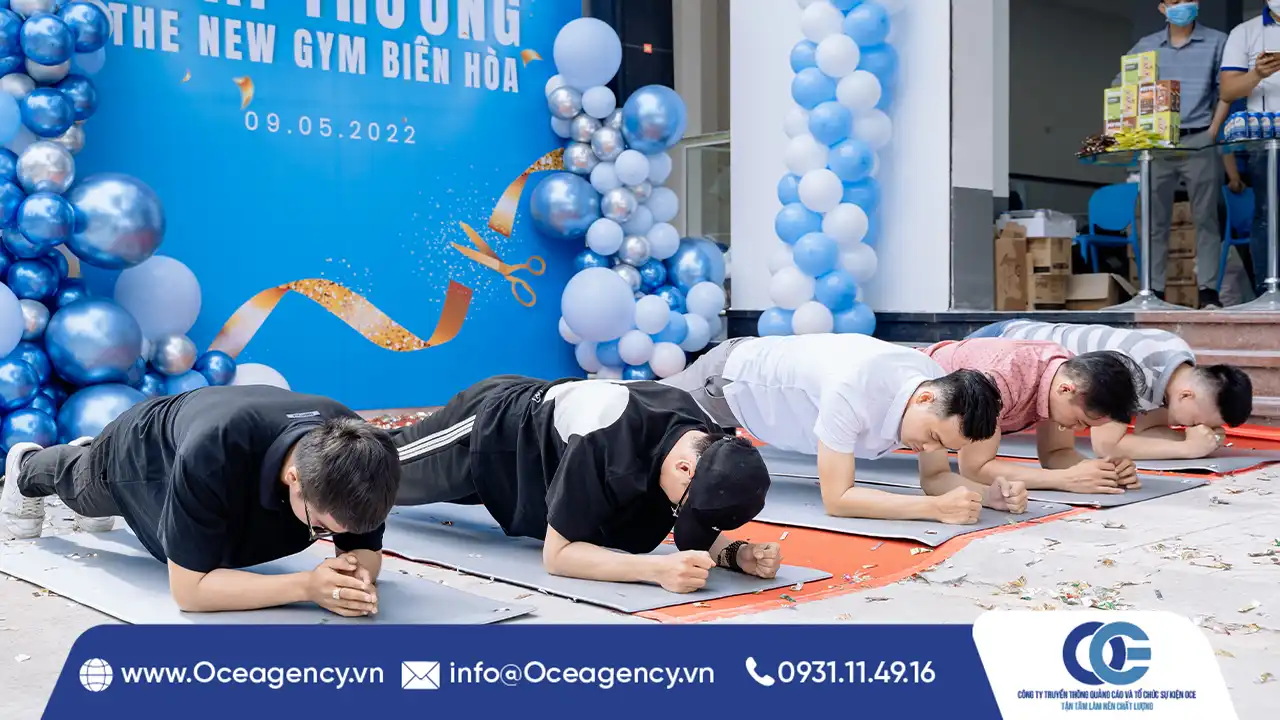 TỔ CHỨC SỰ KIỆN LỄ KHAI TRƯƠNG THE NEW GYM BIÊN HÒA