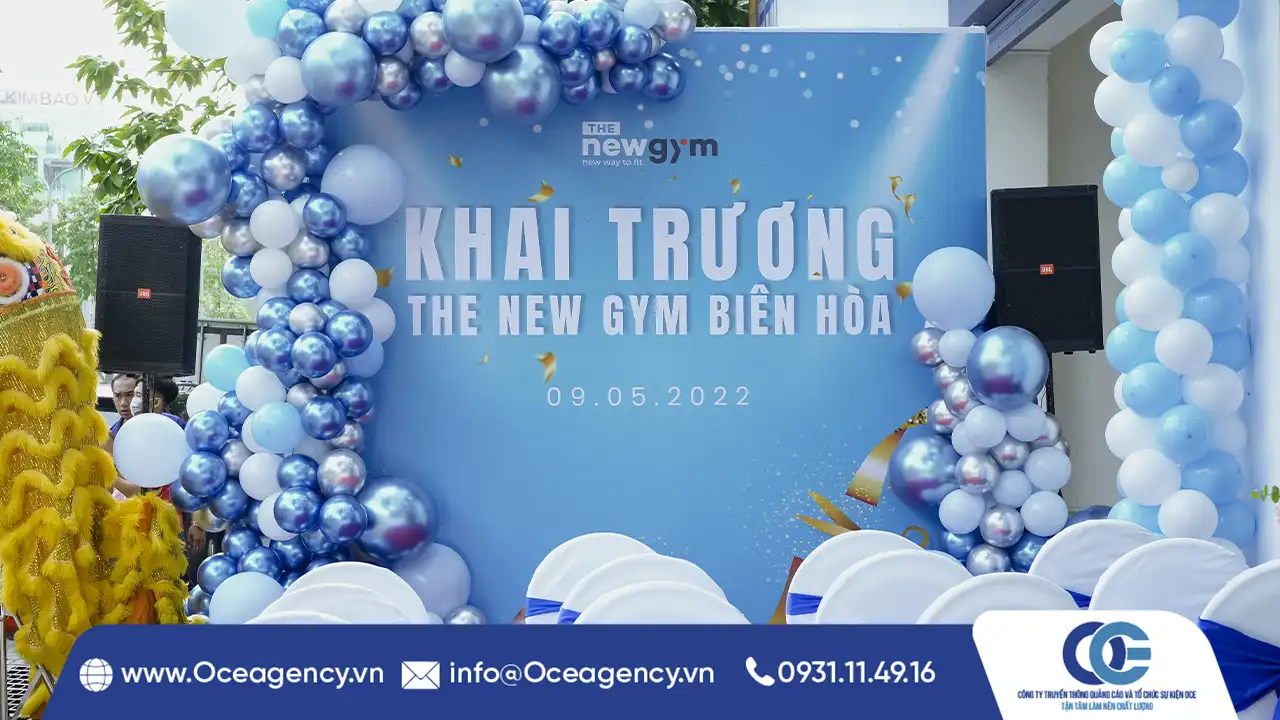 TỔ CHỨC SỰ KIỆN LỄ KHAI TRƯƠNG THE NEW GYM BIÊN HÒA