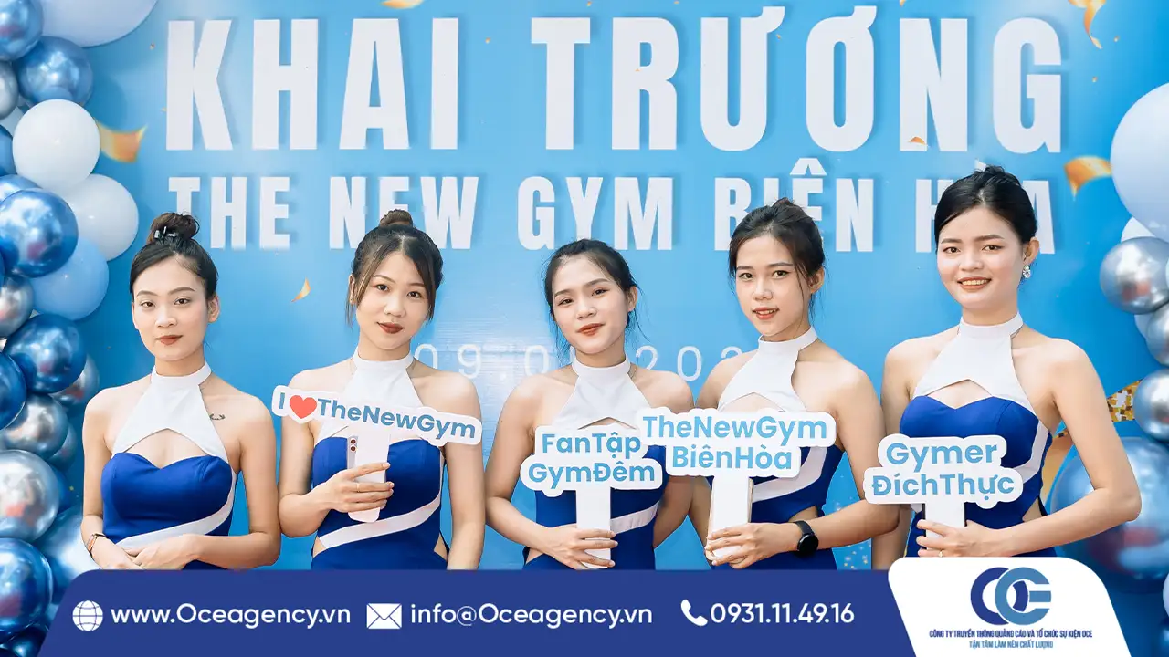 TỔ CHỨC SỰ KIỆN LỄ KHAI TRƯƠNG THE NEW GYM BIÊN HÒA