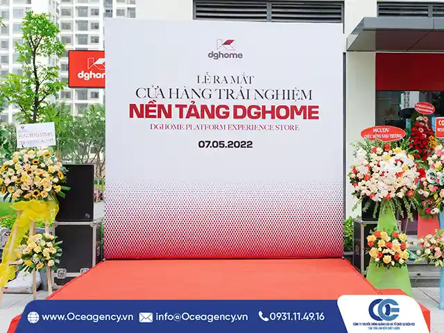 TỔ CHỨC SỰ KIỆN RA MẮT CỬA HÀNG TRẢI NGHIỆM NỀN TẢNG DGHOME