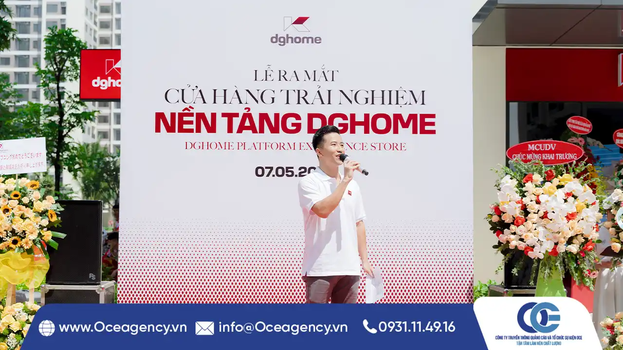 TỔ CHỨC SỰ KIỆN RA MẮT CỬA HÀNG TRẢI NGHIỆM NỀN TẢNG DGHOME