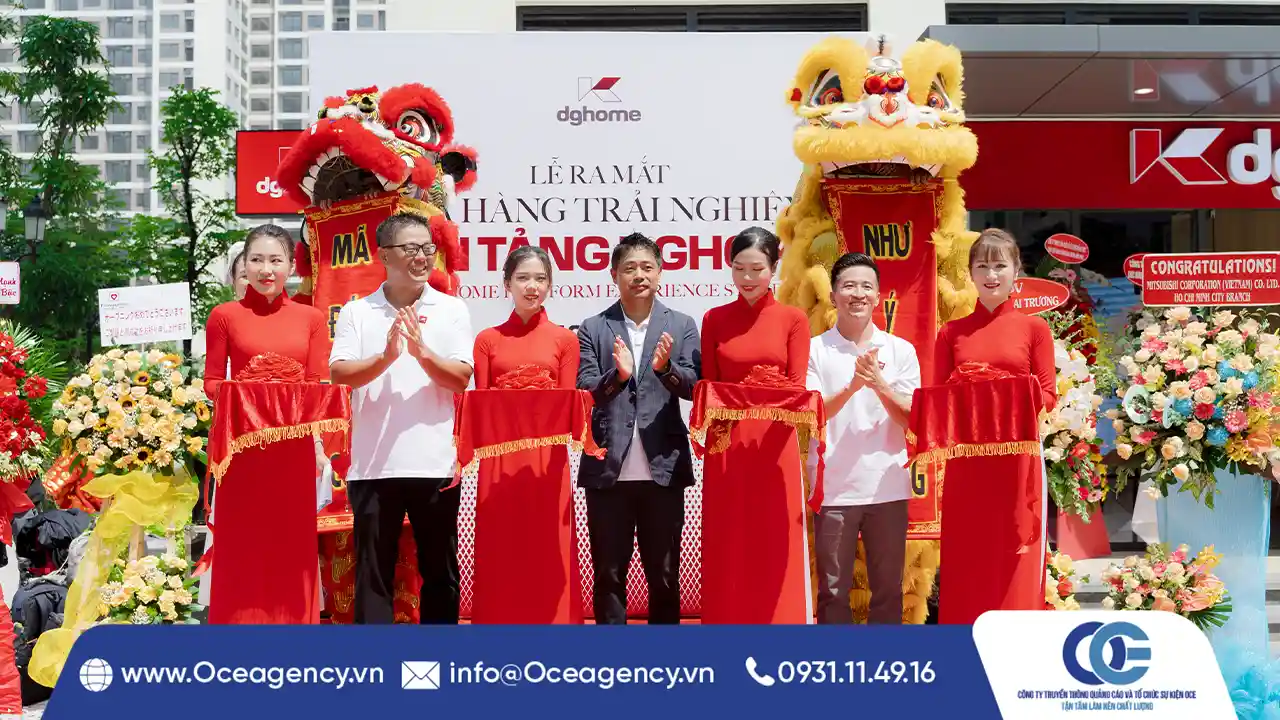 TỔ CHỨC SỰ KIỆN RA MẮT CỬA HÀNG TRẢI NGHIỆM NỀN TẢNG DGHOME