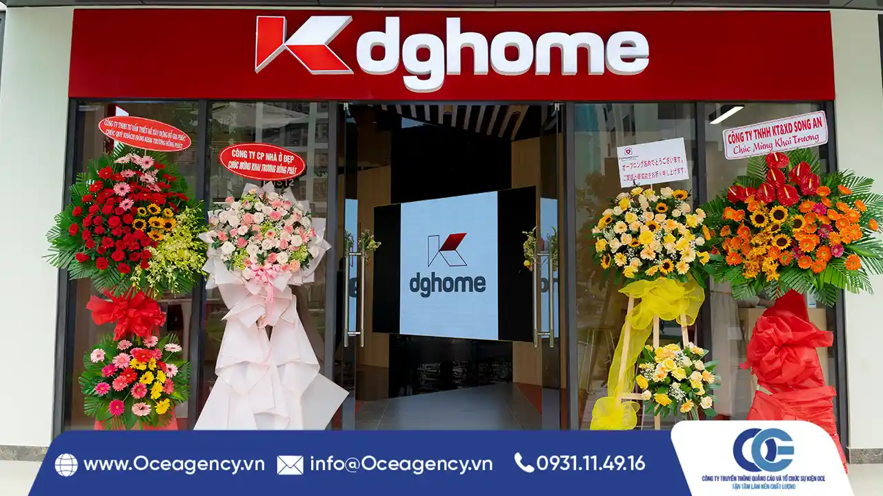 TỔ CHỨC SỰ KIỆN RA MẮT CỬA HÀNG TRẢI NGHIỆM NỀN TẢNG DGHOME