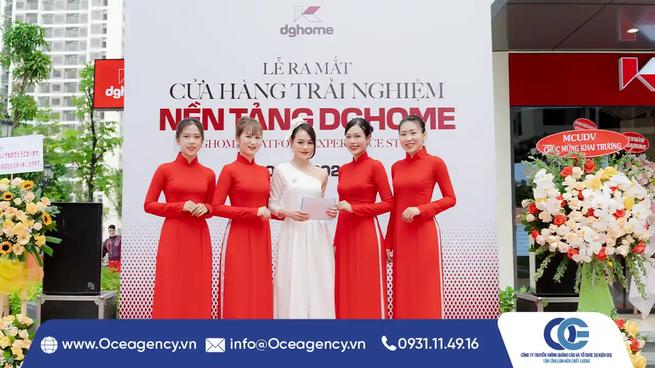 TỔ CHỨC SỰ KIỆN RA MẮT CỬA HÀNG TRẢI NGHIỆM NỀN TẢNG DGHOME