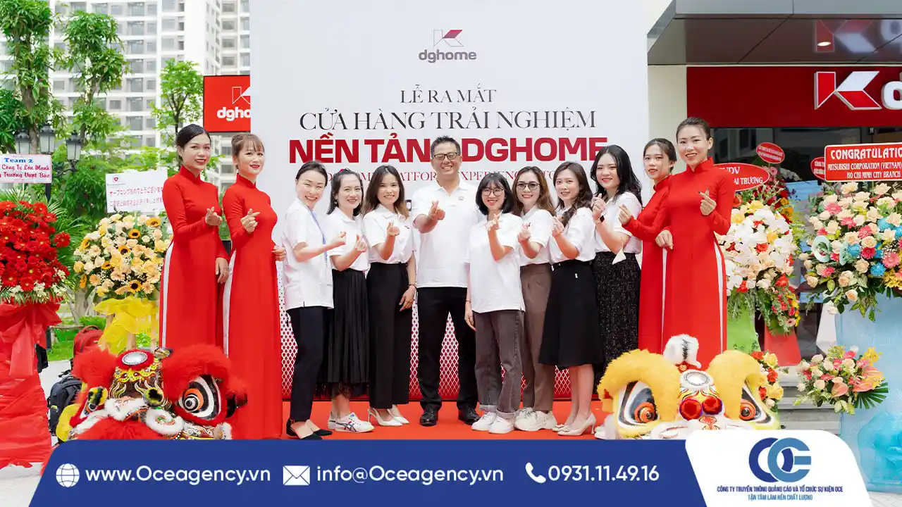TỔ CHỨC SỰ KIỆN RA MẮT CỬA HÀNG TRẢI NGHIỆM NỀN TẢNG DGHOME