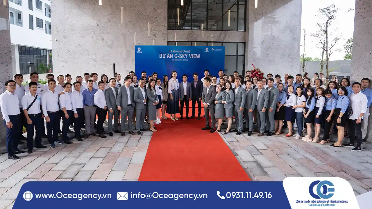 TỔ CHỨC SỰ KIỆN BÀN GIAO CĂN HỘ DỰ ÁN C-SKY VIEW