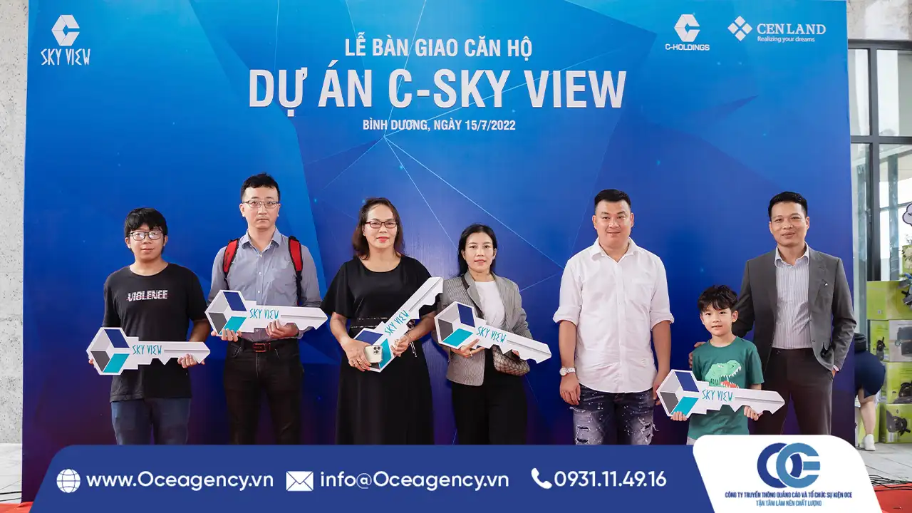 TỔ CHỨC SỰ KIỆN BÀN GIAO CĂN HỘ DỰ ÁN C-SKY VIEW