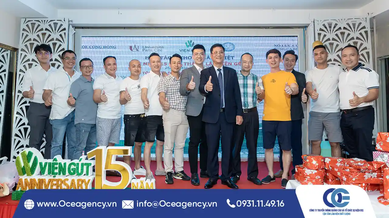 TỔ CHỨC SỰ KIỆN LỄ KỶ NIỆM 15 NĂM THÀNH LẬP VIỆN GÚT