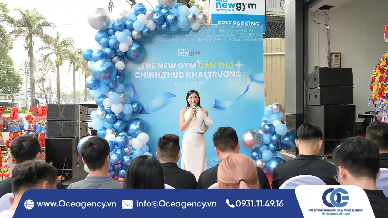 TỔ CHỨC SỰ KIỆN KHAI TRƯƠNG THE NEW GYM