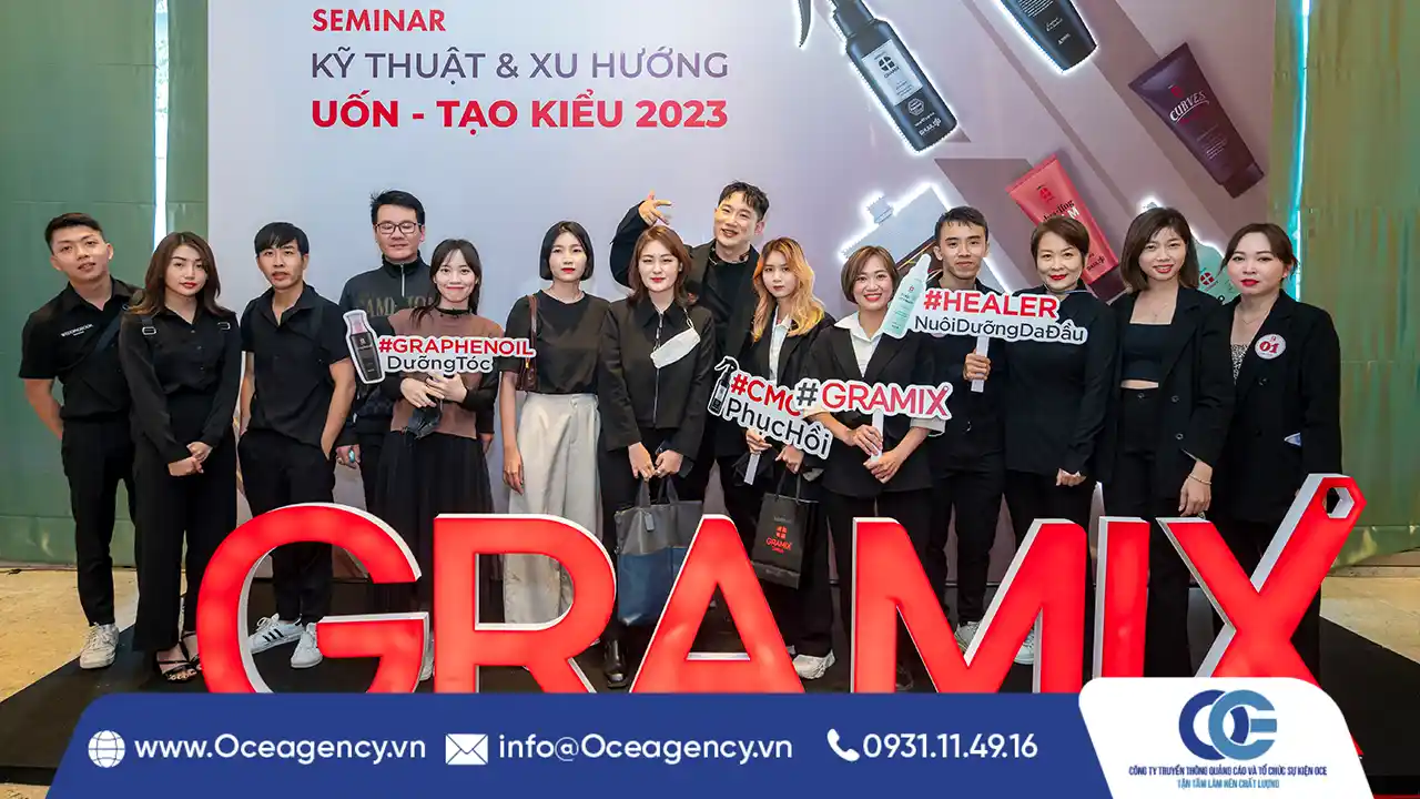 TỔ CHỨC HỘI THẢO KỸ THUẬT VÀ XU HƯỚNG UỐN - TẠO KIỂU GRAMIX