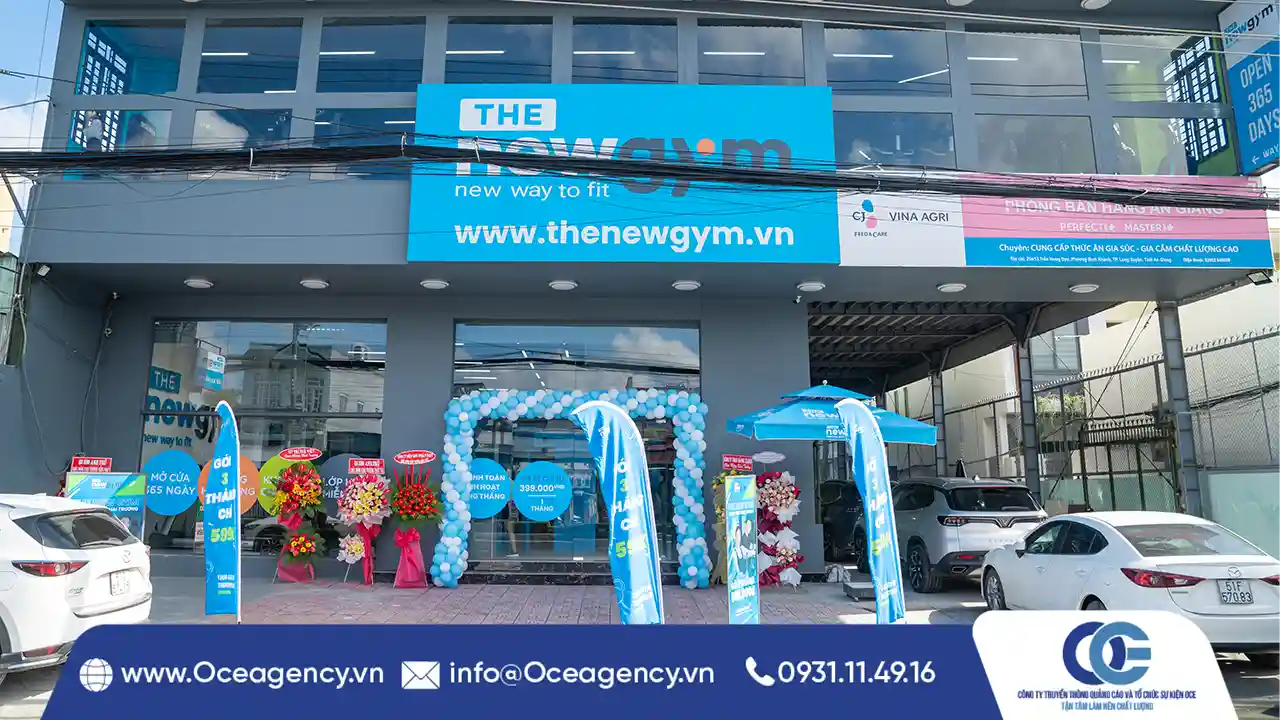 TỔ CHỨC KHAI TRƯƠNG THE NEW GYM TẠI LONG XUYÊN