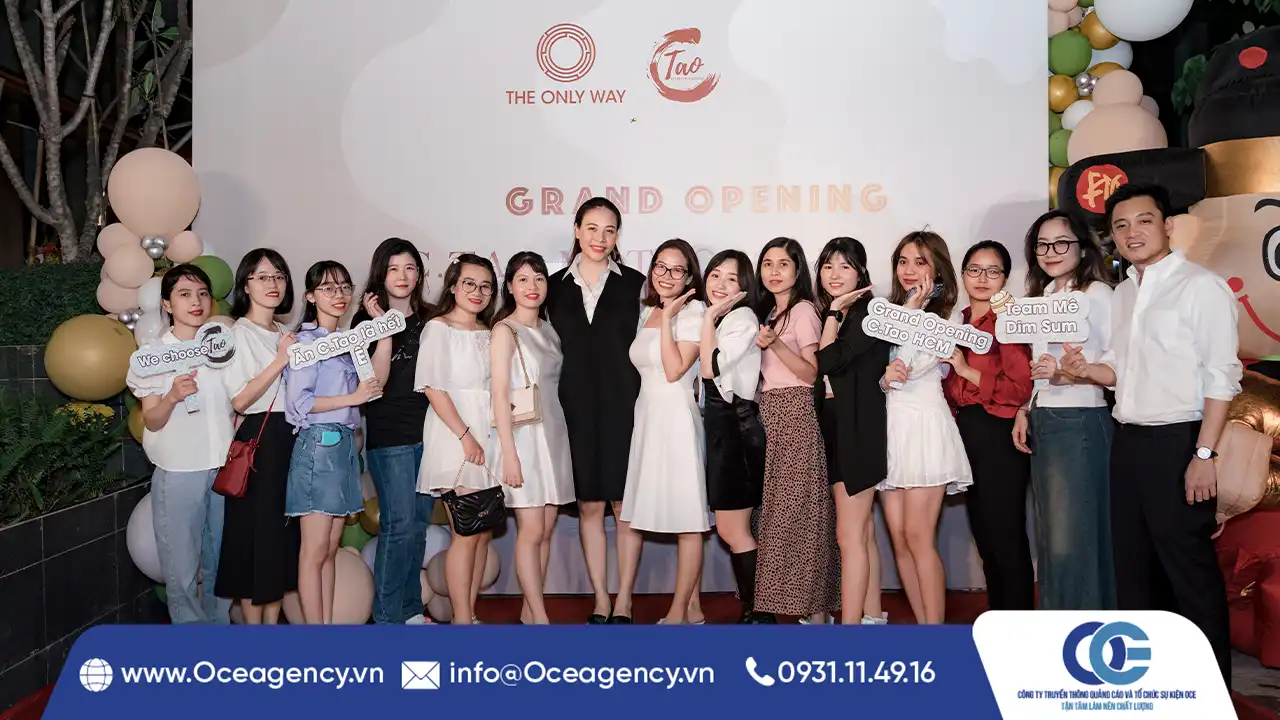 TỔ CHỨC SỰ KIỆN KHAI TRƯƠNG NHÀ HÀNG CTAO