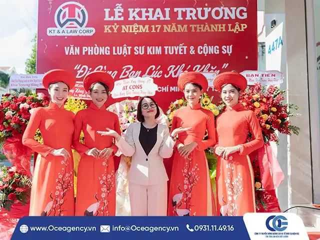 TỔ CHỨC SỰ KIỆN KHAI TRƯƠNG VĂN PHÒNG LUẬT KIM TUYẾT