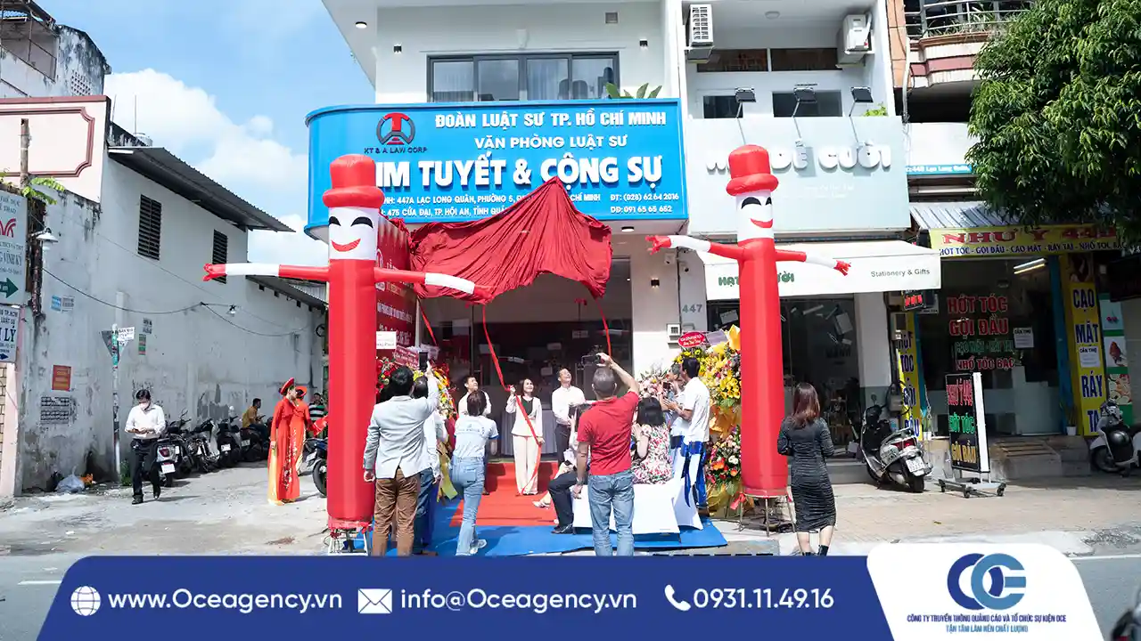 TỔ CHỨC SỰ KIỆN KHAI TRƯƠNG VĂN PHÒNG LUẬT KIM TUYẾT