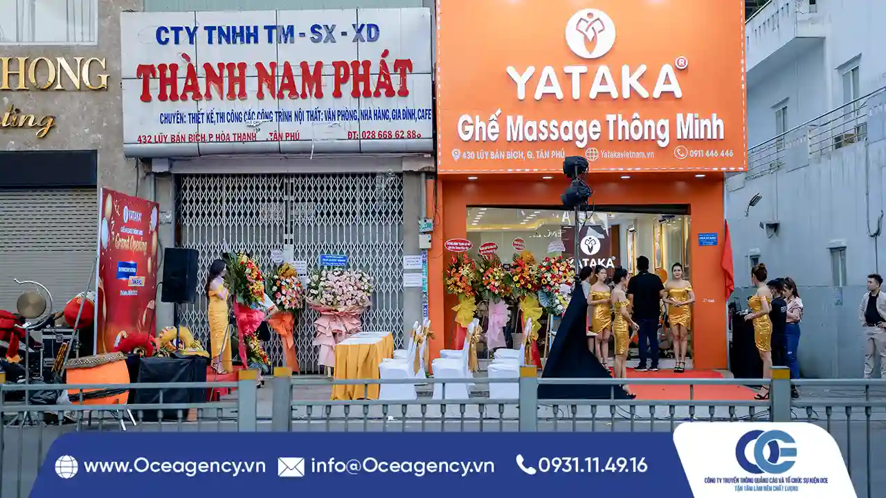 TỔ CHỨC SỰ KIỆN KHAI TRƯƠNG CHI NHÁNH YATAKA TÂN PHÚ