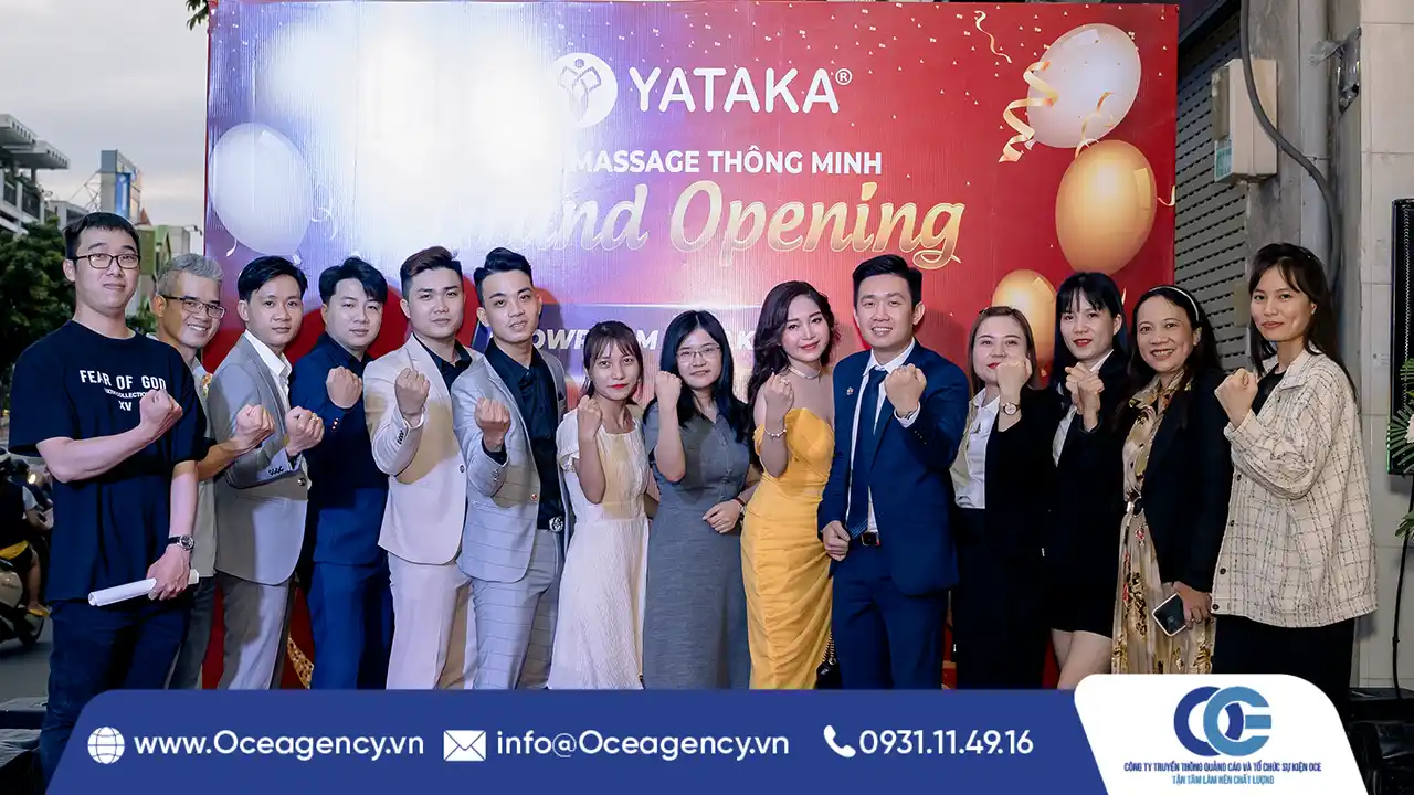 TỔ CHỨC SỰ KIỆN KHAI TRƯƠNG CHI NHÁNH YATAKA TÂN PHÚ