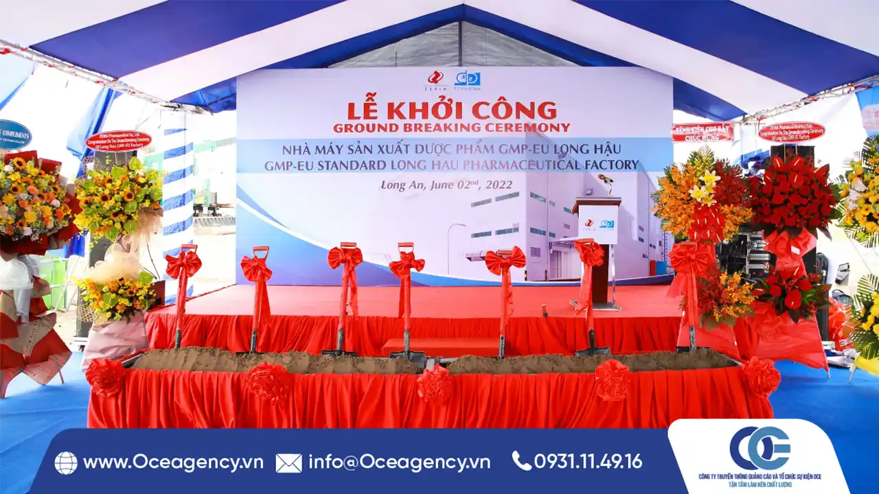 Tổ Chức Lễ Khởi Công Nhà Máy Dược Phẩm GMP-EU Long Hậu
