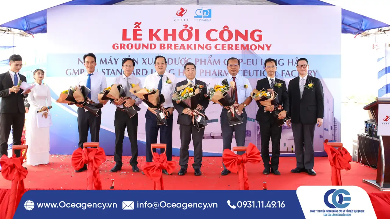 Tổ Chức Lễ Khởi Công Nhà Máy Dược Phẩm GMP-EU Long Hậu