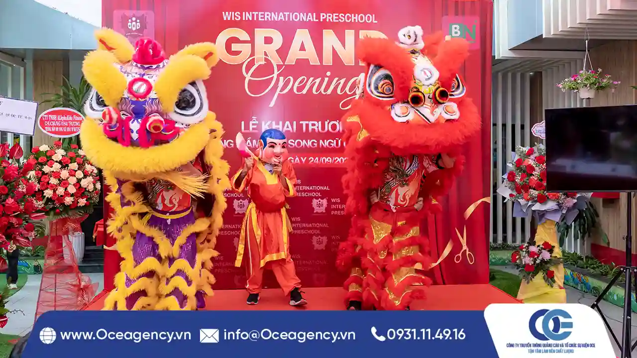 TỔ CHỨC SỰ KIỆN KHAI TRƯƠNG TRƯỜNG MẦM NON QUỐC TẾ WIS