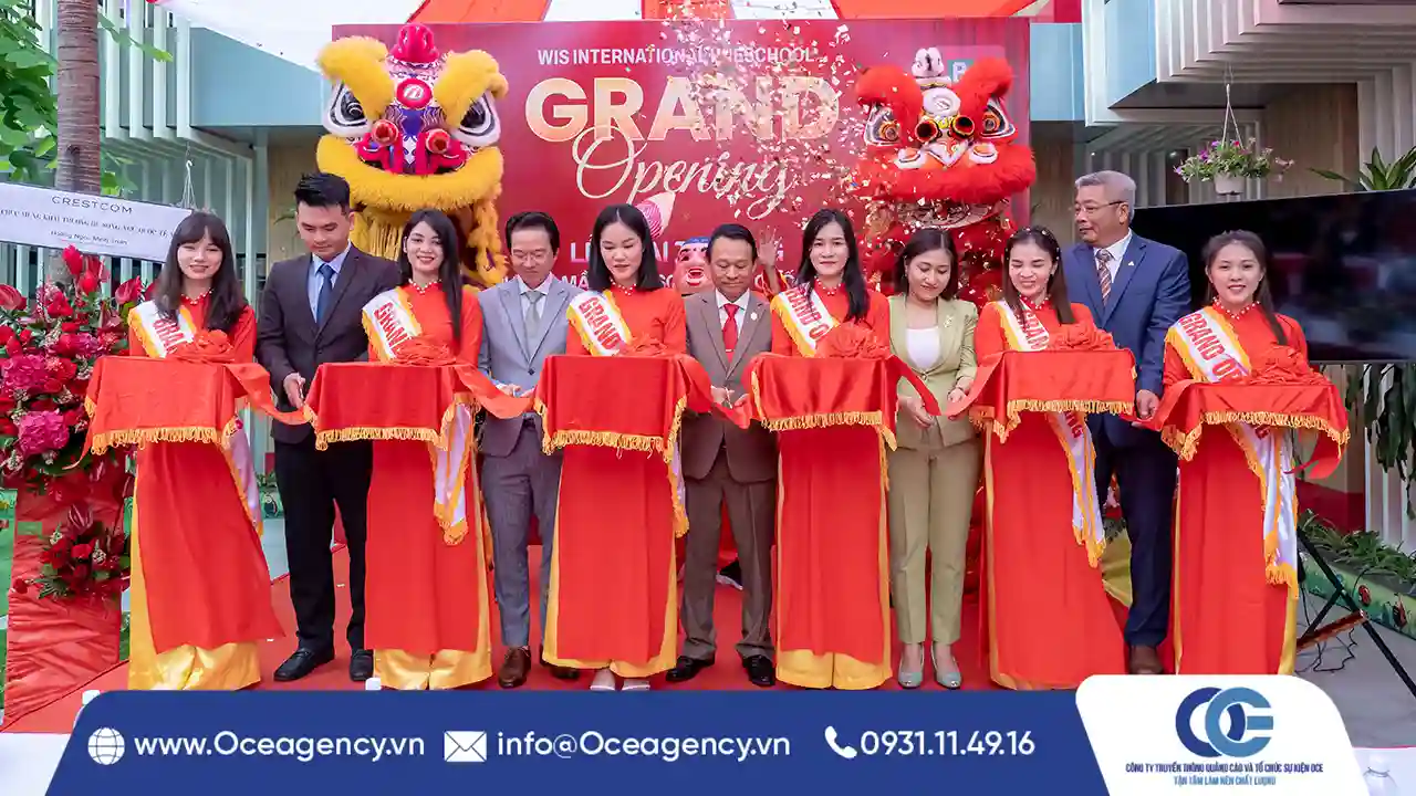 TỔ CHỨC SỰ KIỆN KHAI TRƯƠNG TRƯỜNG MẦM NON QUỐC TẾ WIS