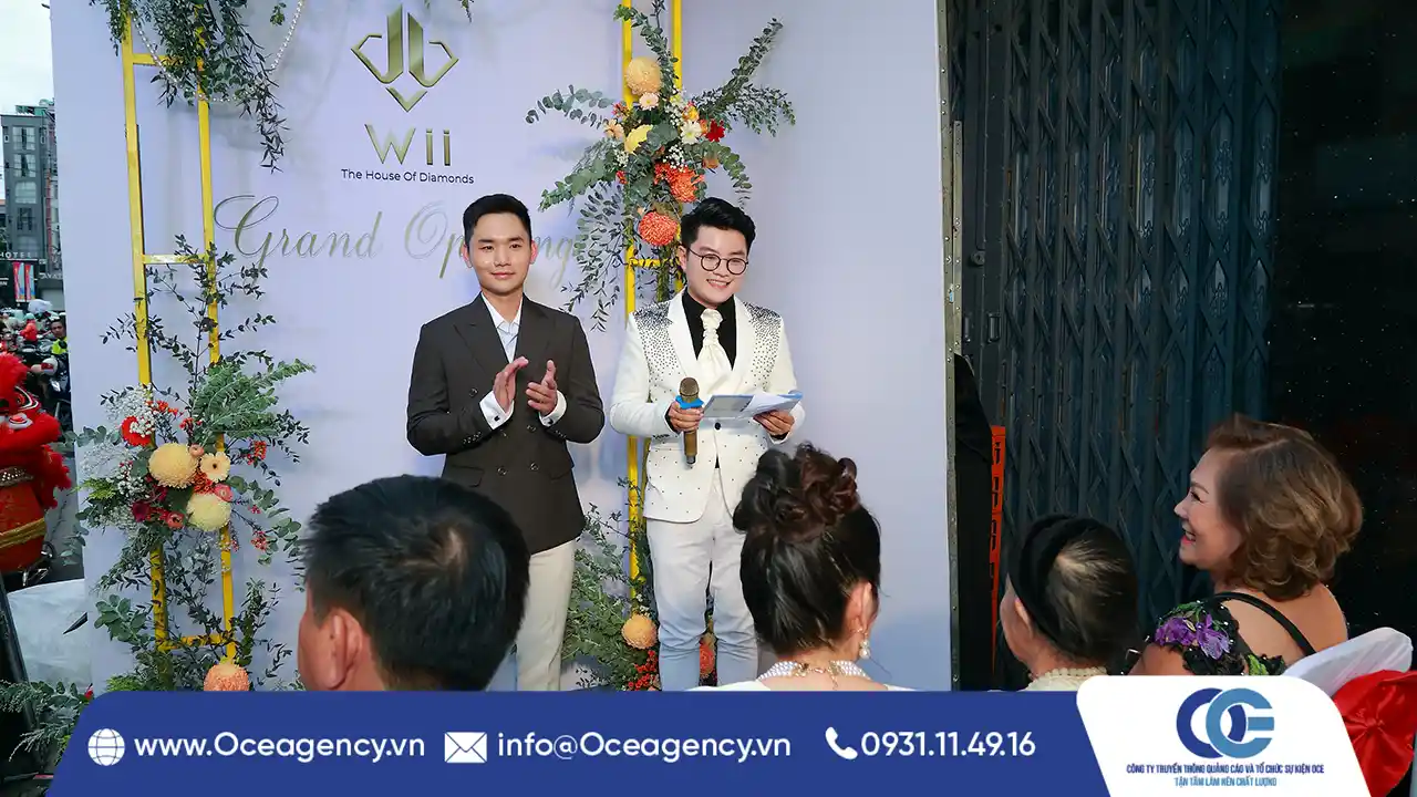 TỔ CHỨC SỰ KIỆN KHAI TRƯƠNG CỬA HÀNG TRANG SỨC WII