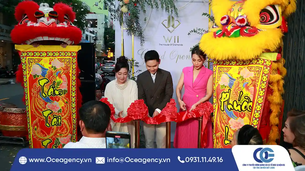 TỔ CHỨC SỰ KIỆN KHAI TRƯƠNG CỬA HÀNG TRANG SỨC WII
