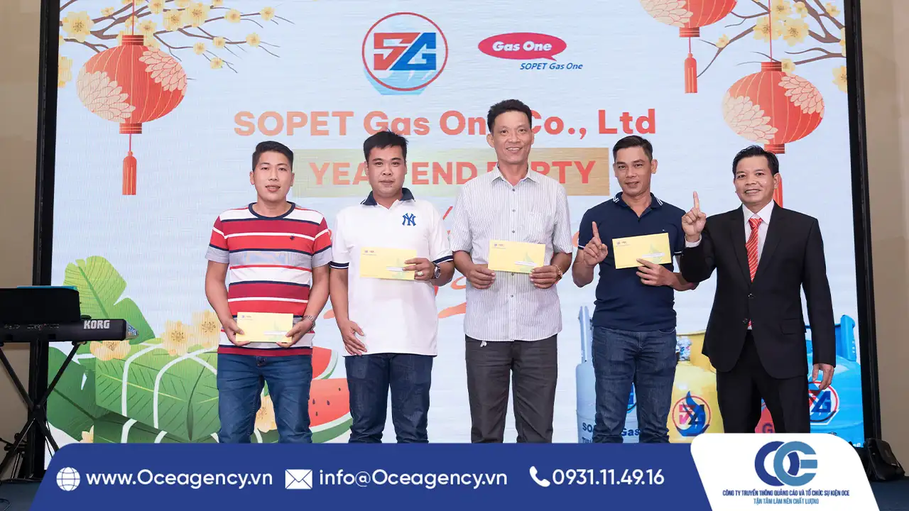 TỔ CHỨC SỰ KIỆN TẤT NIÊN CÔNG TY SOPET GAS ONE