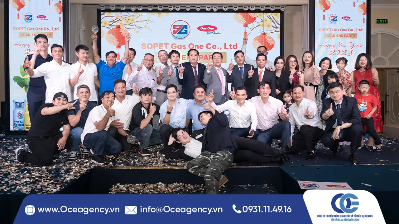 TỔ CHỨC SỰ KIỆN TẤT NIÊN CÔNG TY SOPET GAS ONE