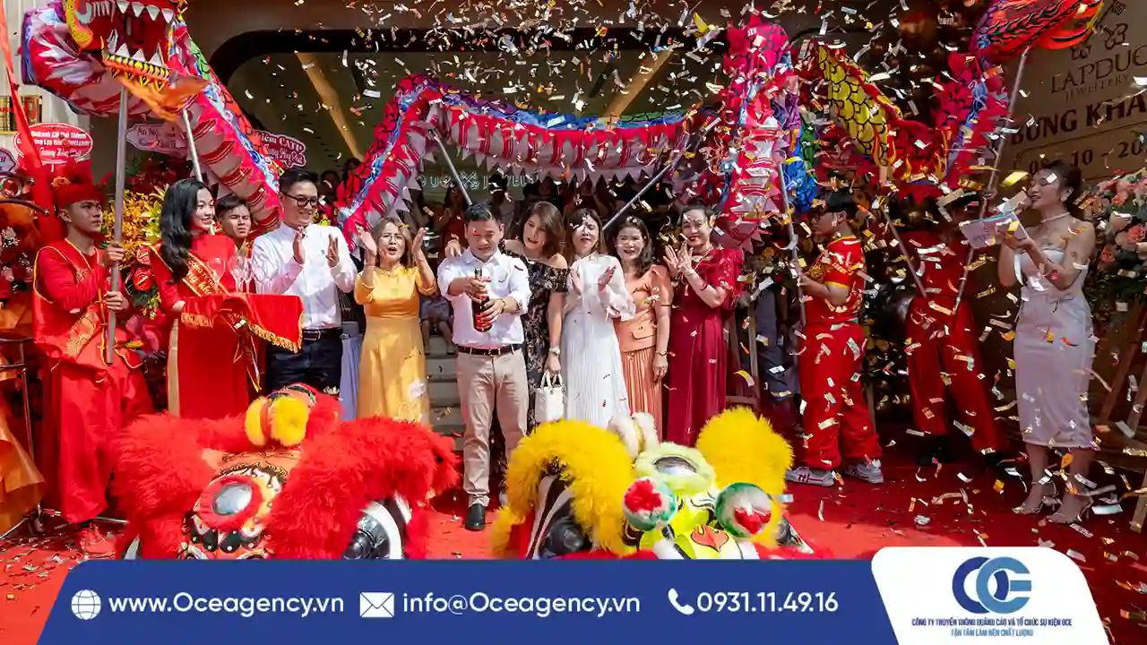 TỔ CHỨC SỰ KIỆN KHAI TRƯƠNG TIỆM VÀNG LẬP ĐỨC