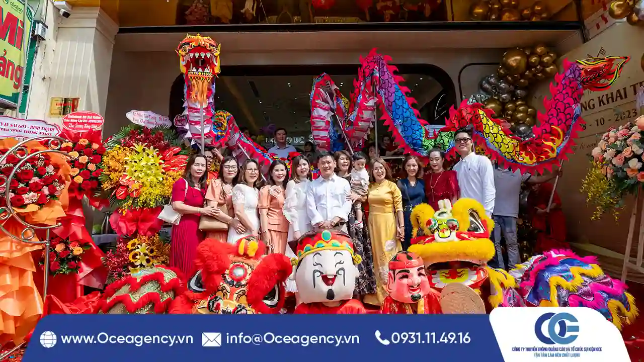 TỔ CHỨC SỰ KIỆN KHAI TRƯƠNG TIỆM VÀNG LẬP ĐỨC