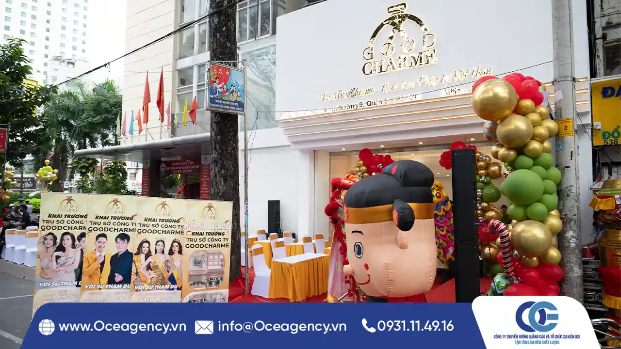 TỔ CHỨC SỰ KIỆN KHAI TRƯƠNG GOODCHARME TẠI QUẬN 5