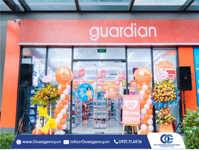 TỔ CHỨC SỰ KIỆN KHAI TRƯƠNG GUARDIAN 6/8 TẠI HCM