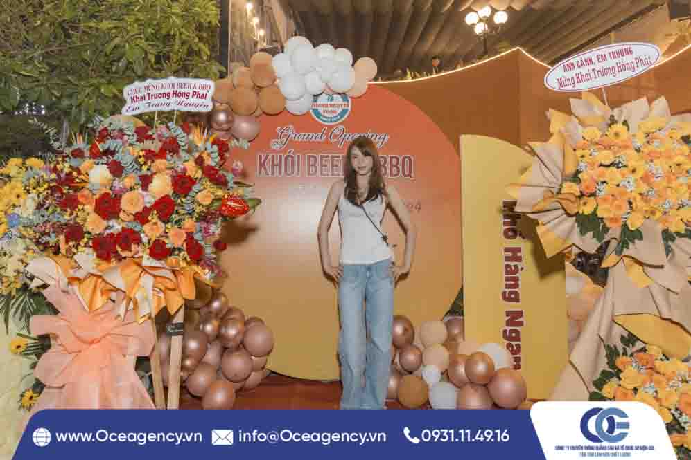 TỔ CHỨC SỰ KIỆN KHAI TRƯƠNG KHÓI BEER & BBQ TẠI QUẬN 2